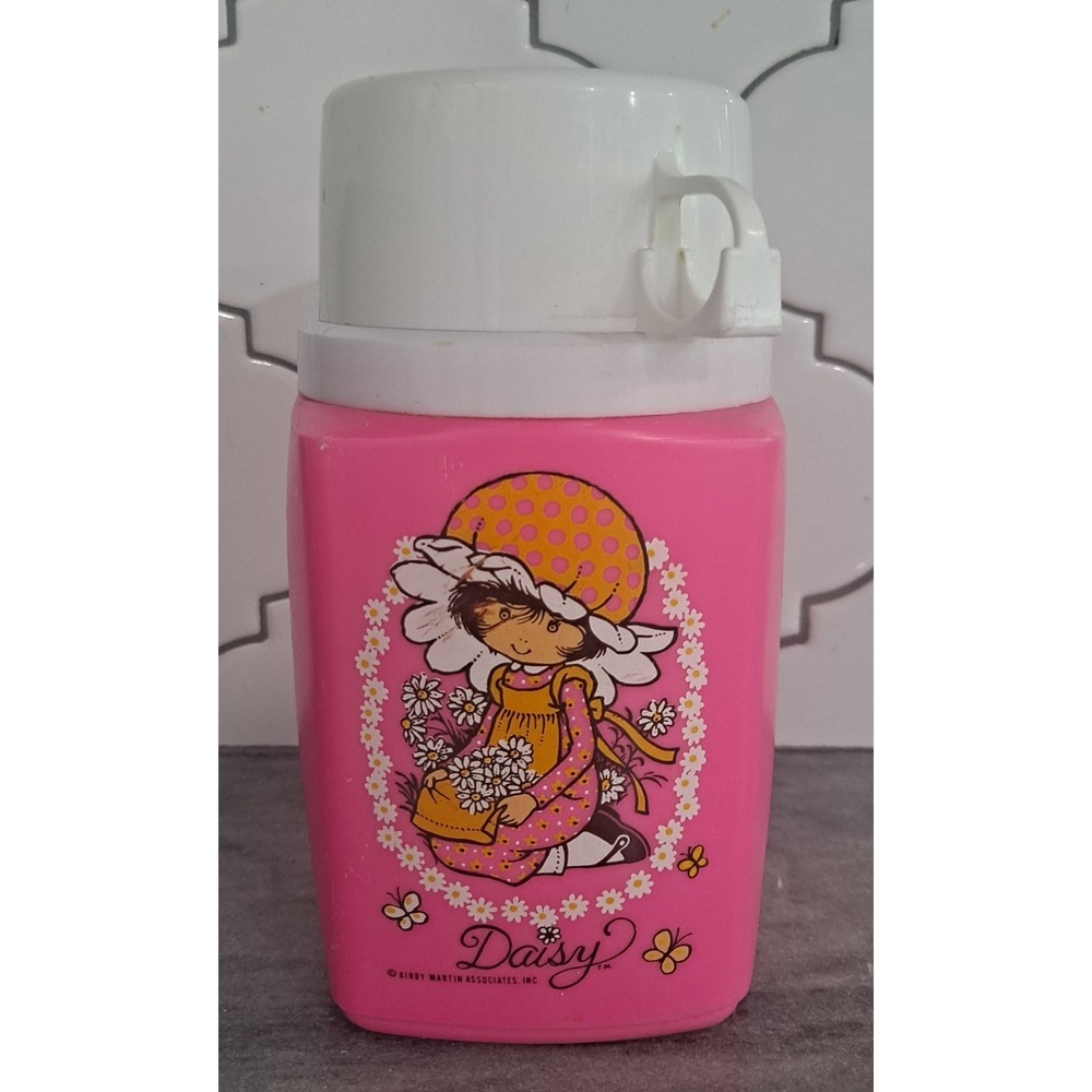 Vintage Pink Daisy Kirby Martin Thermos Complete